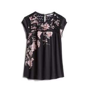 🎉HP🎉EUC Stitch Fix Daniel Rainn Lattice Trim Blouse